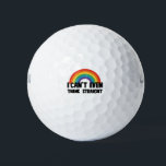 I Can't Even Think Straight Funny Gay Pride Golf Balls<br><div class="desc">I Can't Even Think Straight Funny Gay Pride 
gay, pride, lesbian, lgbt, bisexual, lgbtq, queer, rainbow, funny, straight, transgender, equality, homosexual, trans, love, gifts</div>