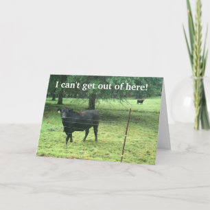 I CAN'T GET OUT TO SAY *HAPPY BIRTHDAY* IN PERSON! HOLIDAY CARD