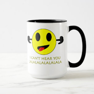 i can't hear you, ears plugged mug