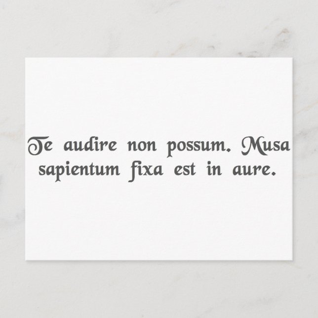 I can't hear you. I have a banana in my ear. Postcard (Front)