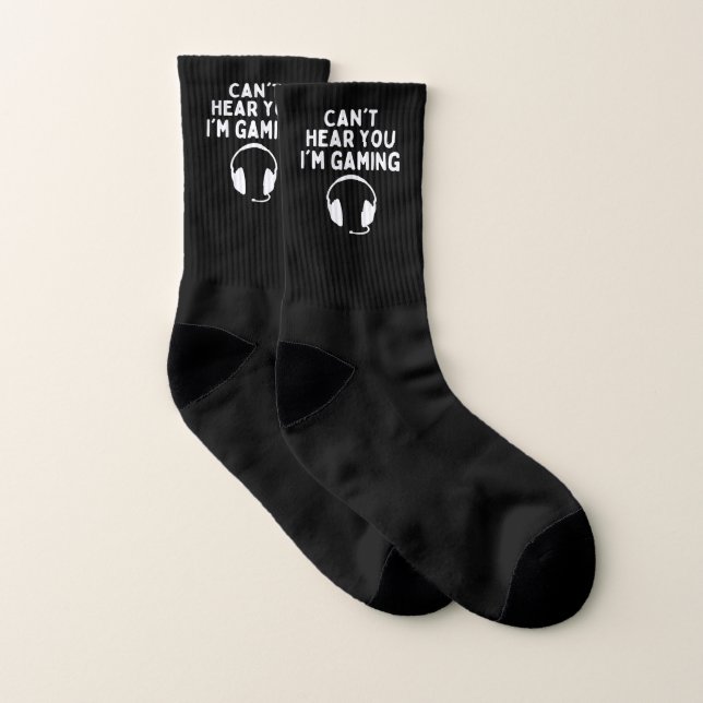 I can't hear you I'm gaming funny gamer Socks (Pair)