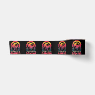 I Can't Hear You I'm Gaming Video Games Funny Game Satin Ribbon