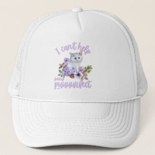 I CAN'T HELP BEING PUUURFECT funny cute cat gift Trucker Hat