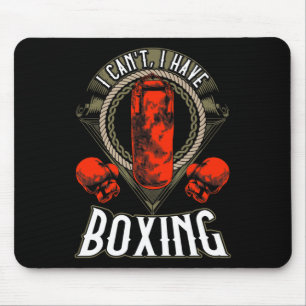 I Can't I Have Boxing Gloves Workout Spar Mouse Mat