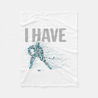 I Can't I Have Hockey Hockey Season Gift Shirt Fleece Blanket