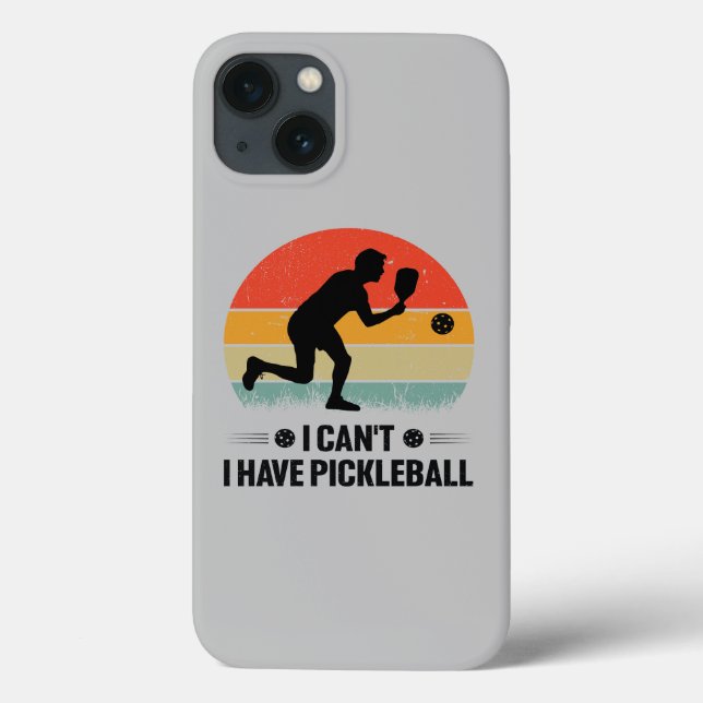 I can't I have pickleball, Pickleball Lover Case-Mate iPhone Case (Back)