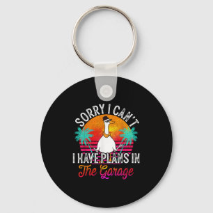 I Cant I Have Plans In The Garage Fathers Day Car  Key Ring