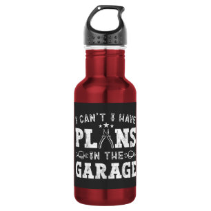 I Can't I Have Plans In The Garage Funny Mechanic 532 Ml Water Bottle