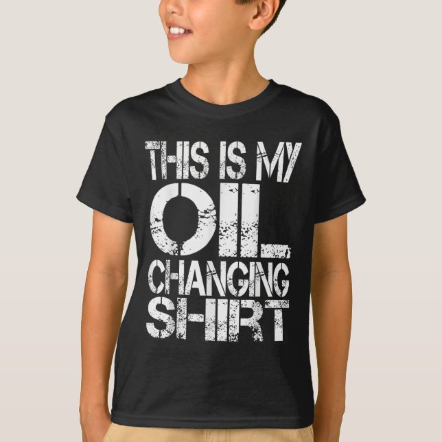 I Can't I Have Plans In The Garage, Oil Changing C T-Shirt (Front)