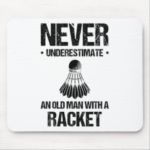 I Can't I Have To Play Badminton Player Shuttle Mouse Mat