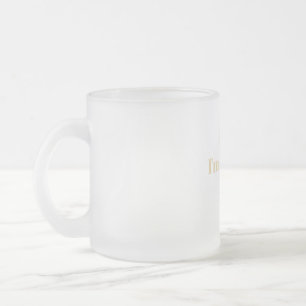 I Can't, I'm In Crna School Frosted Glass Coffee Mug