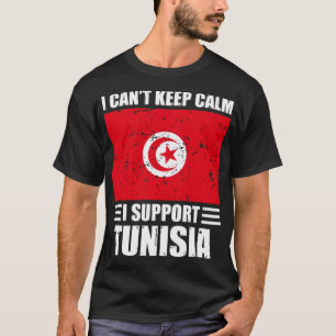 I cant keep calm I support tunisia Football World T-Shirt