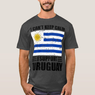 I cant keep calm I support uruguay Football World T-Shirt
