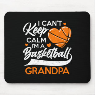 I Can't Keep Calm I'm A Basketball Grandpa Mouse Mat