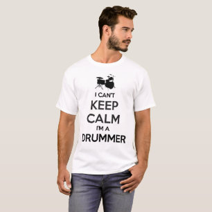 I Can't Keep Calm I'm a Drummer Men Black T-Shirt