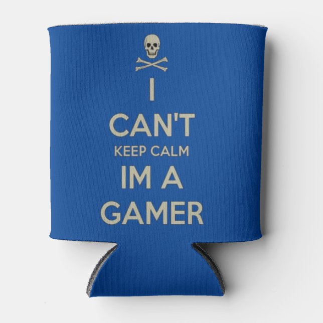 i cant keep calm, im a gamer coozie (Front)