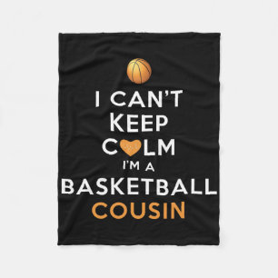 I Can't Keep Calm I'm A Sketll Cousin Fleece Blanket