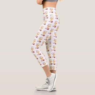 I Can't My Dog Said No Capri Leggings
