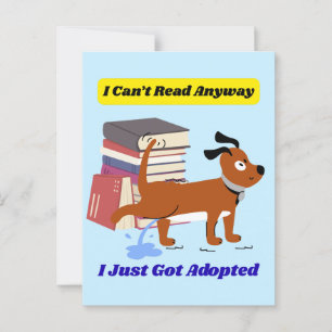 I Can't Read Anyway Postcard