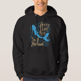 I Can't Run I'm A Mermaid Womens    Swim  Fun Beac Hoodie