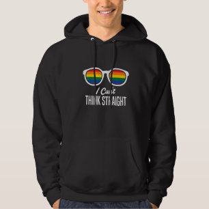I Can't Think Straight Lgbt Bisexual Queer Gay Pri Hoodie