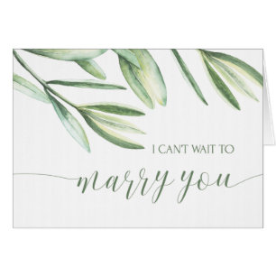 I Cant Wait to Marry You Wedding Card