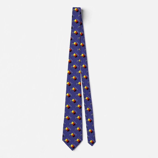 i card (referee) dark blue tie (Front)