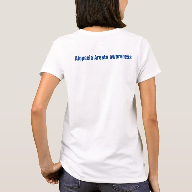 I care about someone rare Alopecia Areata T-Shirt (Back)