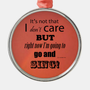 I Care Sing Metal Tree Decoration