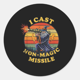I Cast Non-magic Missile Classic Round Sticker