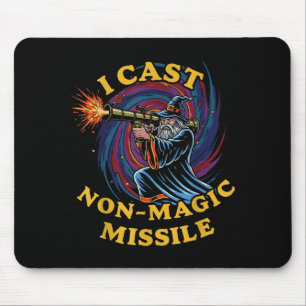 I Cast Non-magic Missile Funny Wizard Parody Meme  Mouse Mat