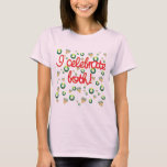 I Celebrate Both Christmas and Hanukkah T-Shirt<br><div class="desc">I celebrate both! Menoras and Christmas wreaths are scattered around on this design that celebrates both Christmas and Hanukkah. Great for mixed religion families that celebrate the Festival of LIghts as well as the birth of Christ. Design is available on apparel for adults and children, as well as on bags,...</div>