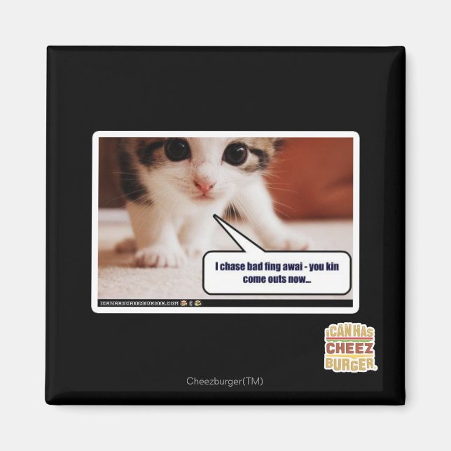 I chase bad fing awai magnet (Front)