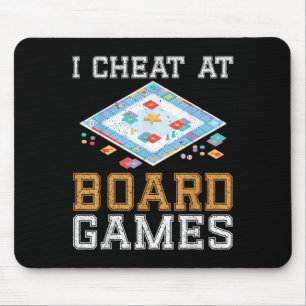I Cheat At Board Game Funny Host Winner Cheater Ta Mouse Mat