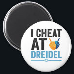 I Cheat at Dreidel Funny Jewish Game Holiday Gift Magnet<br><div class="desc">chanukah, menorah, hanukkah, dreidel, jewish, Chrismukkah, holiday, latkes, christmas, </div>