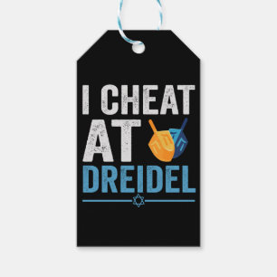 I Cheat at Dreidel Funny Jewish Game Holiday Gift Tags