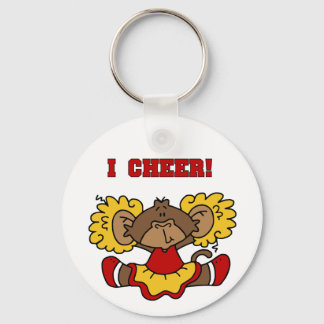I Cheer Red and Gold T-shirts and Gifts Key Ring