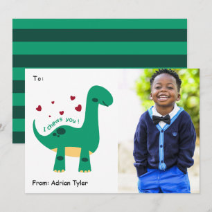 I Chews You Cute Classroom Photo Valentines Day   Holiday Card