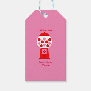 I Chews You Personalised Valentine Gift Tag