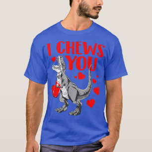I Chews You Trex Dino Cute Baby Boy Valentines Day T-Shirt