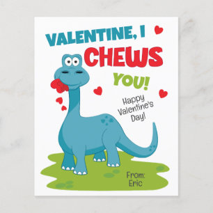 I Chews You Valentine's Day Card
