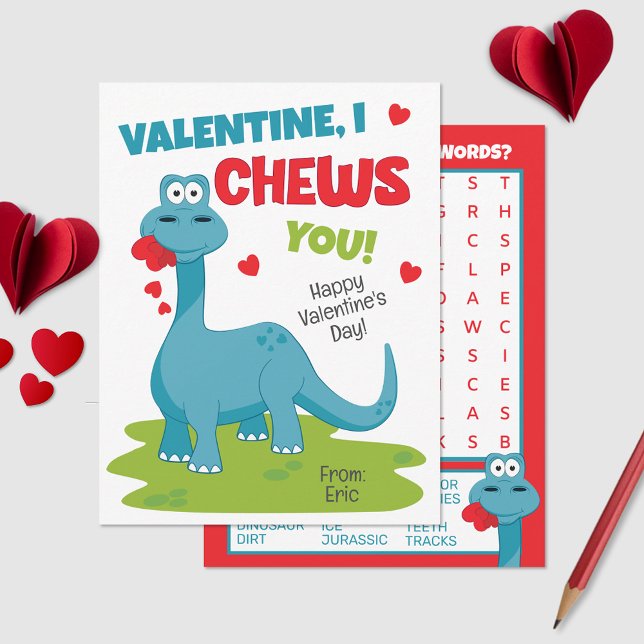 I Chews You Valentine's Day Card (Creator Uploaded)