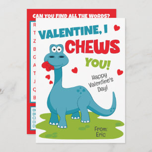 I Chews You Valentine's Day Invitation
