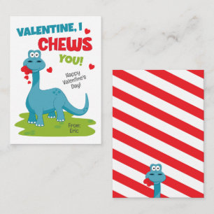 I Chews You Valentine's Day Note Card