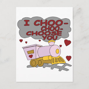 I Choo Choo Choose You Postcard