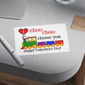 I Choo Choo Choose You Valentine's Day Kid's Class Card