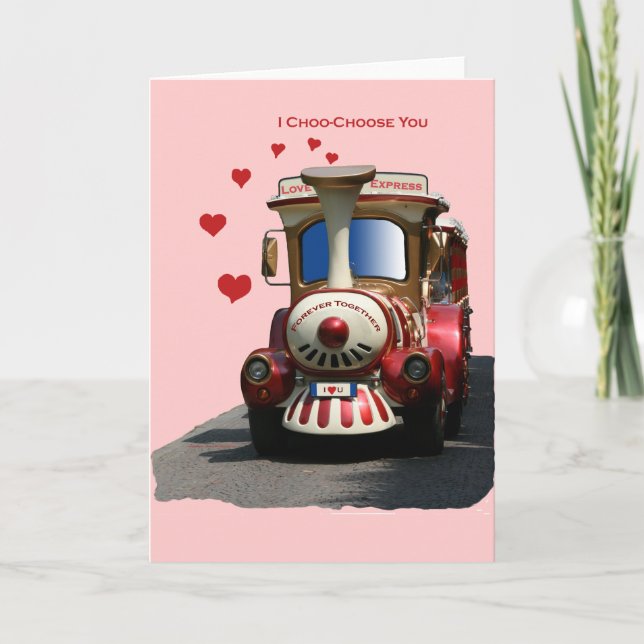 I Choo-Choose You Holiday Card (Front)