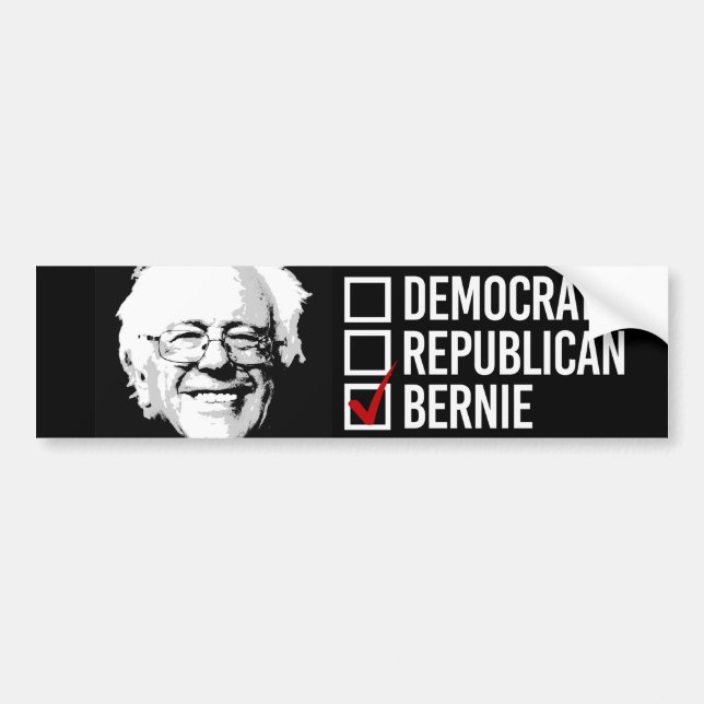 I Choose Bernie -- Bernie Sanders - .png Bumper Sticker (Front)