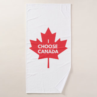 I Choose Canada Bath Towel