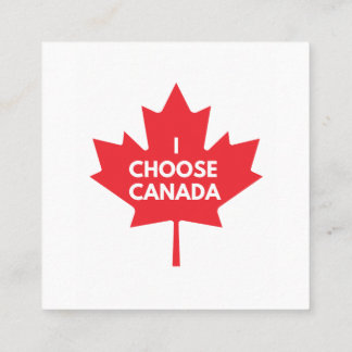 I Choose Canada Business Card